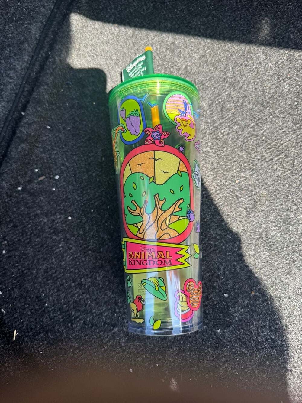 Disney's Animal Kingdom Starbucks 24 oz. Cold Cup Tumbler with Mystery Pin